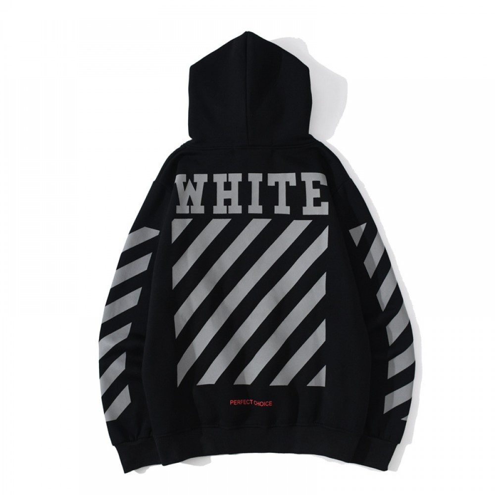 Off white hoodie reflective sale